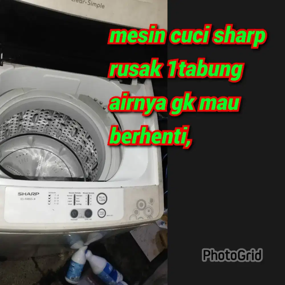 Msn cuci 1tabung sharp