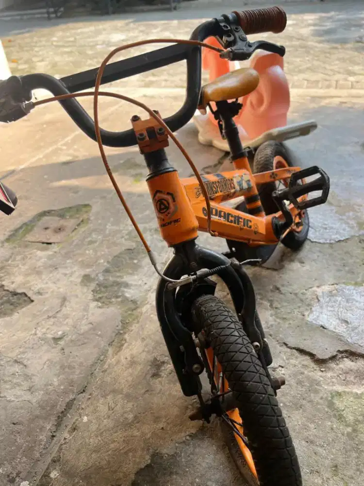 Sepeda Anak BMX 12 Inch Pacific Venture Transformers Orange