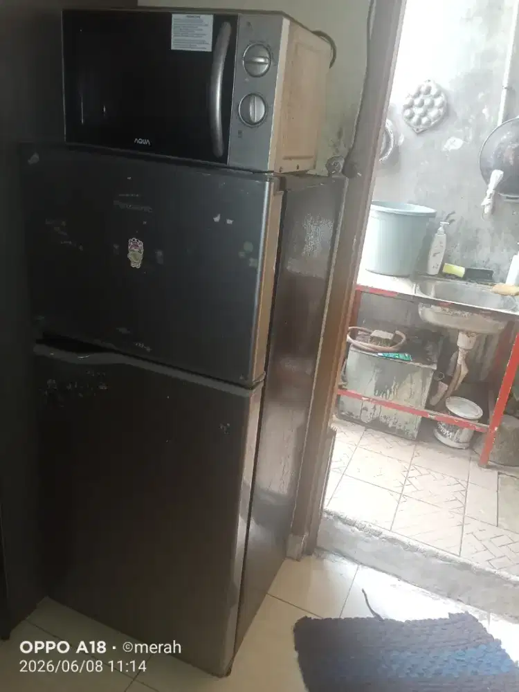 Kulkas Panasonic 2 pintu defros normal