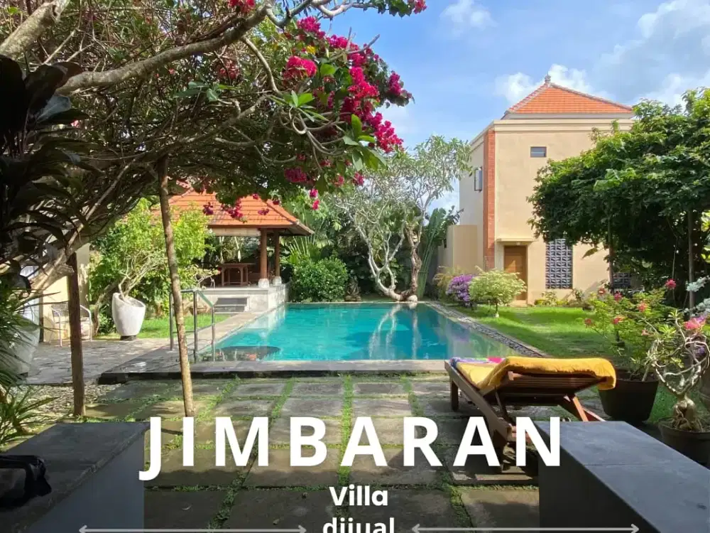 Villa Tersembunyi Dengan Gaya Klasik Dengan Suasana Hijau Dan Tenang Jimbaran