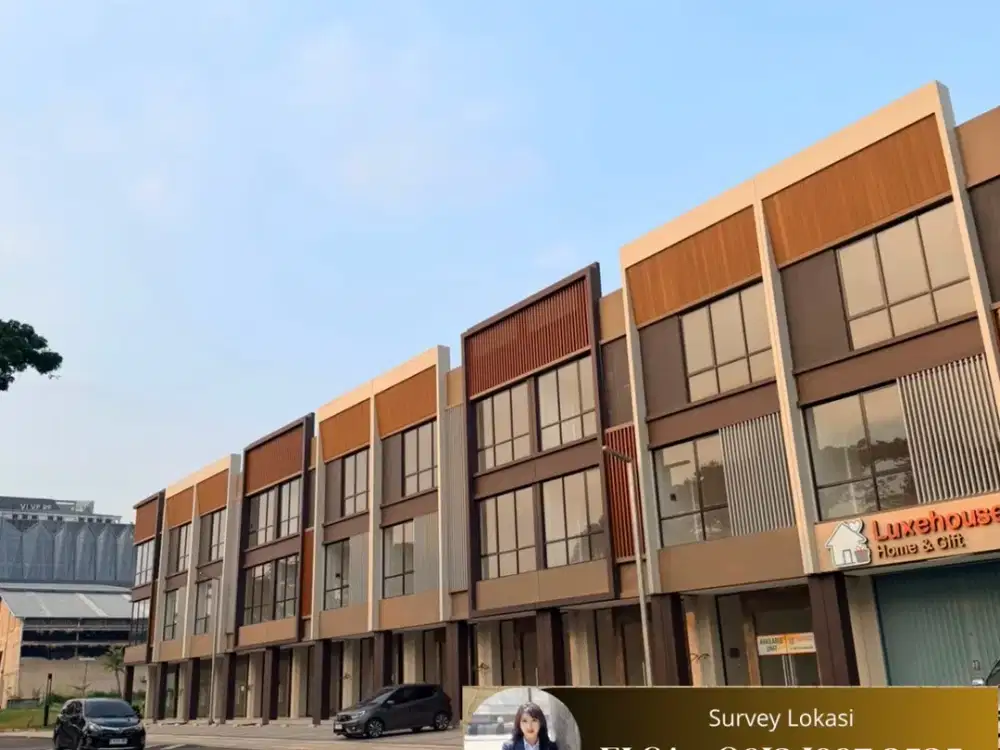Ruko di Pusat Jalan Utama Gading Serpong, Terlaris, cocok unit usaha dan kantor