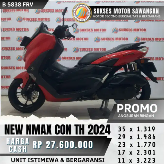 YAMAHA NEW NMAX CON TH 2024 KEYLES MULUS BISA CASH KREDIT BERGARANSI