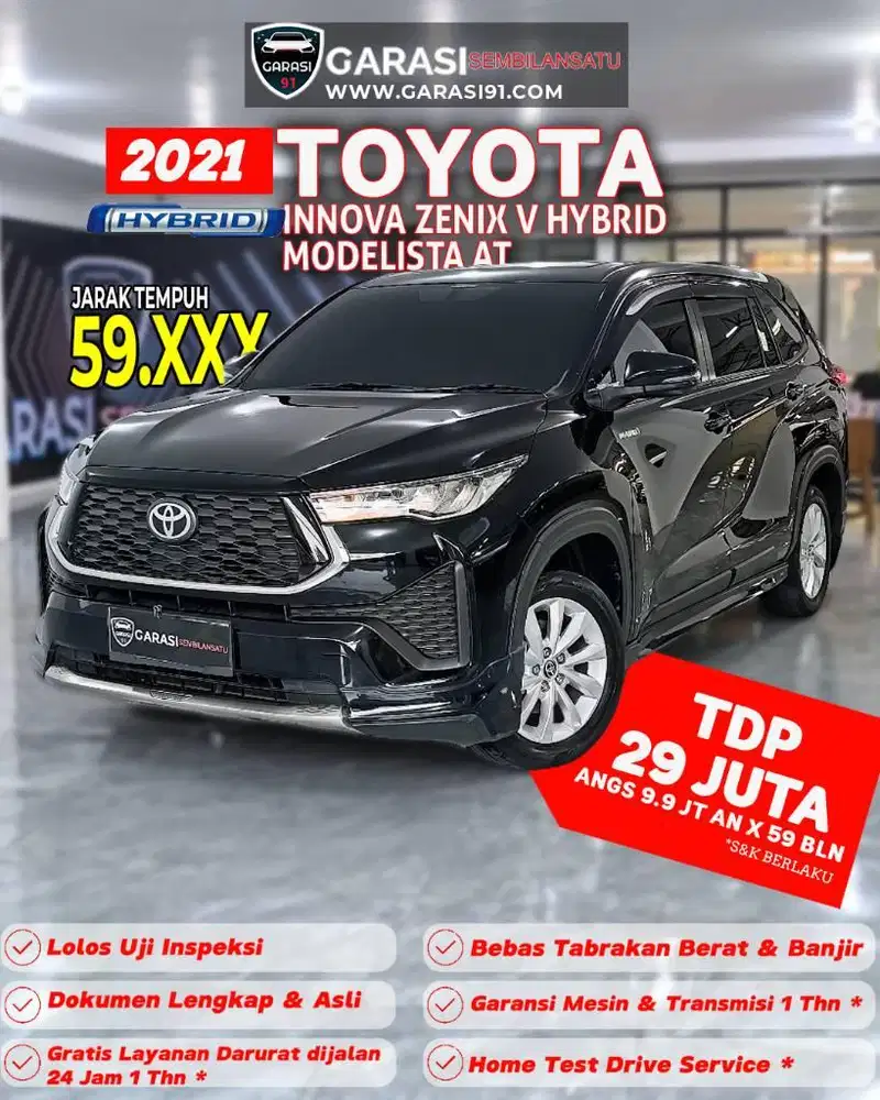 ‼️TDP 29 JT Innova Zenix V Hybrid Modelista AT 2024 Tangan pertama