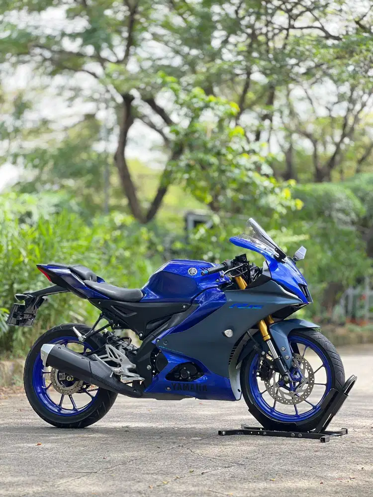 YAMAHA YZF R15 V4 BIRU 2022 KM LOW PAJAK PANJANG SIAP GAS HARIAN