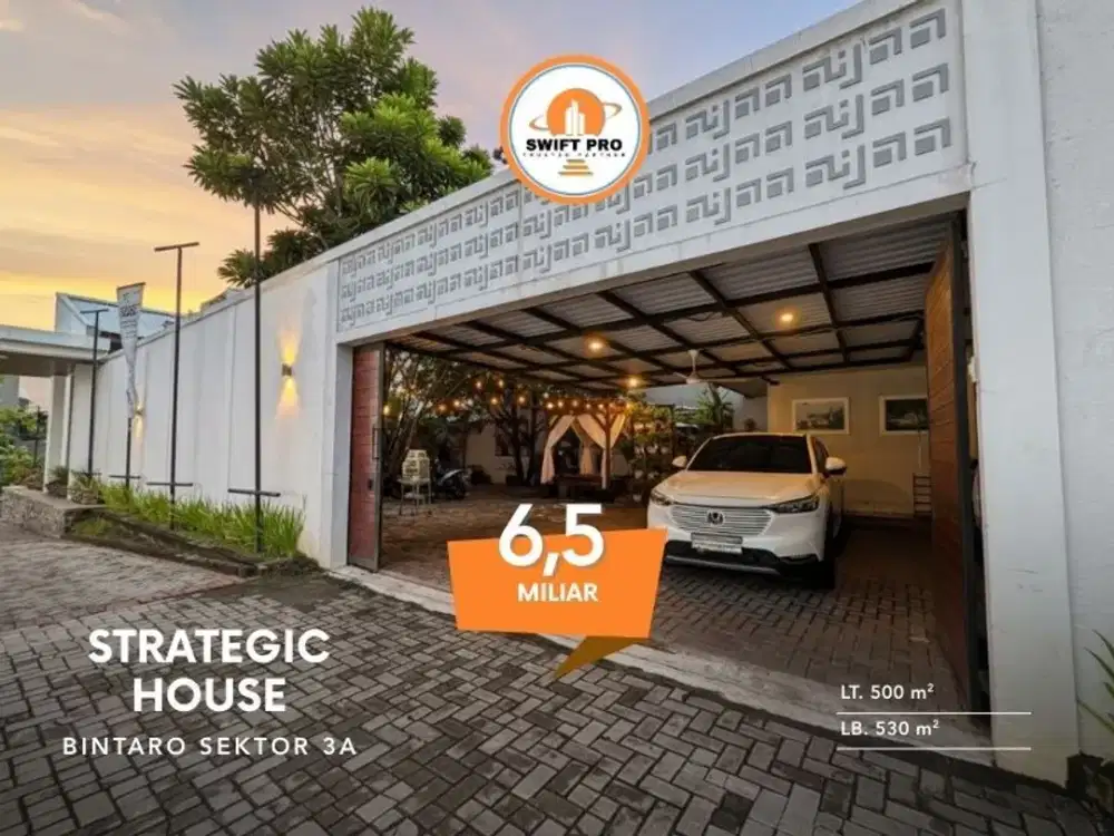 Rumah Siap huni dengan lokasi strategis di area bintaro ada area untuk tempat usaha