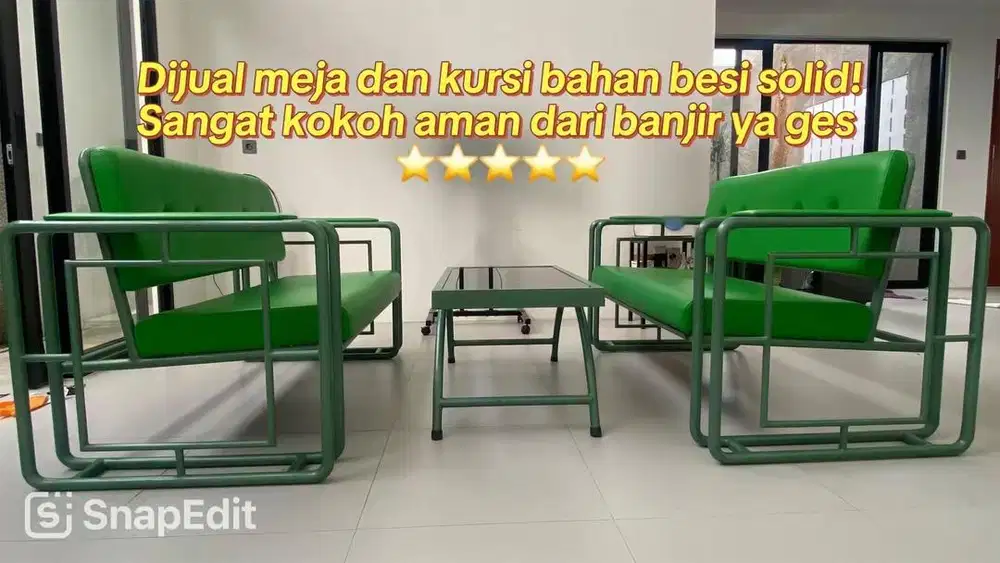 Dijual 1 set kursi, meja, lemari tv dan lemari sepatu