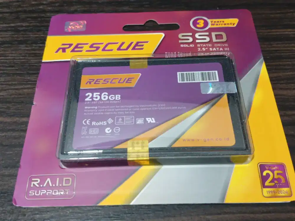 SSD Rescue V-Gen 128Gb segel dan ORI