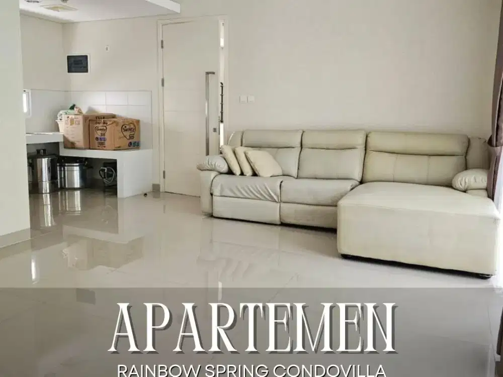 DIJUAL CEPAT APARTEMEN RAINBOW SPRING CONDOVILLA LANTAI RENDAH 2+1BR DI GADING SERPONG