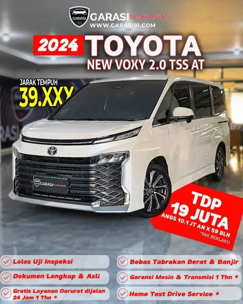 ‼️TDP 19 JT TOYOTA New VOXY TSS AT Tahun 2024