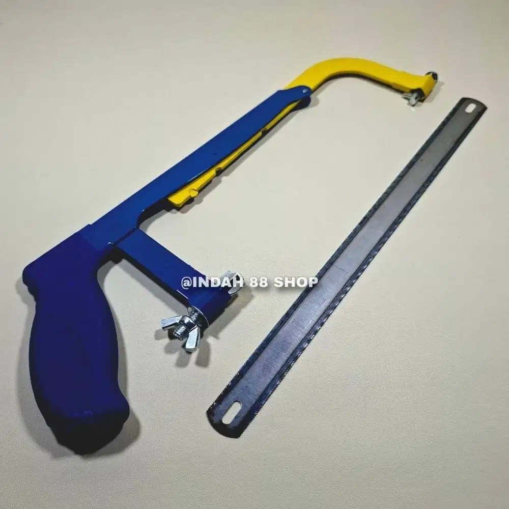 Stang Gergaji Besi Gagang Karet / Hacksaw Frame Adjustable