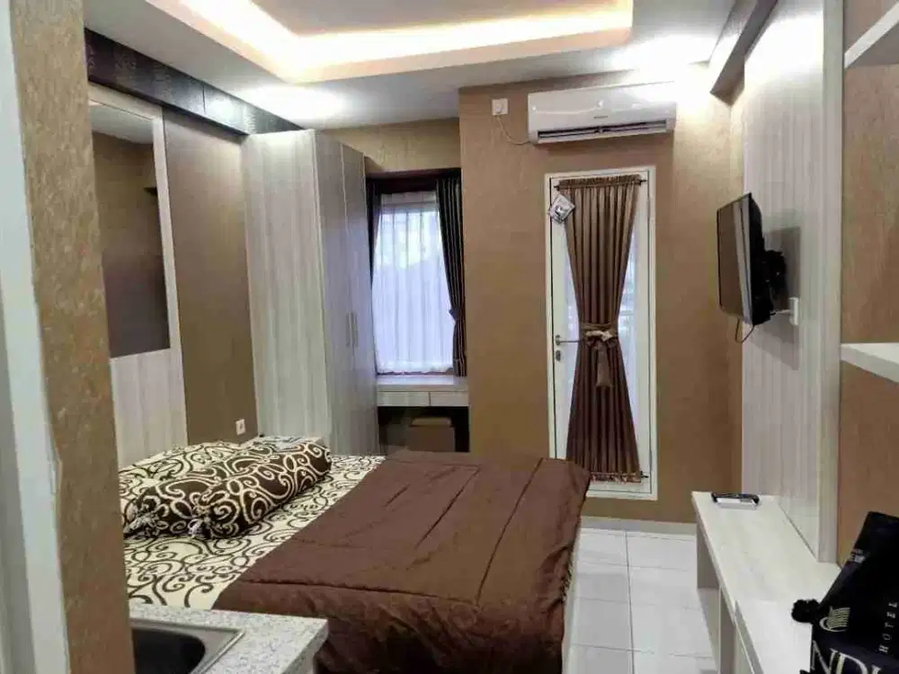 DISEWAKAN TIPE STUDIO,INTERIOR BAGUS,APARTEMEN TENGAH KOTA SEMARANG