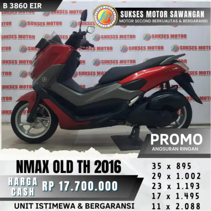 ISTIMEWA YAMAHA NMAX OLD TH 2016 MULUS BISA CASH KREDIT BERGARANSI