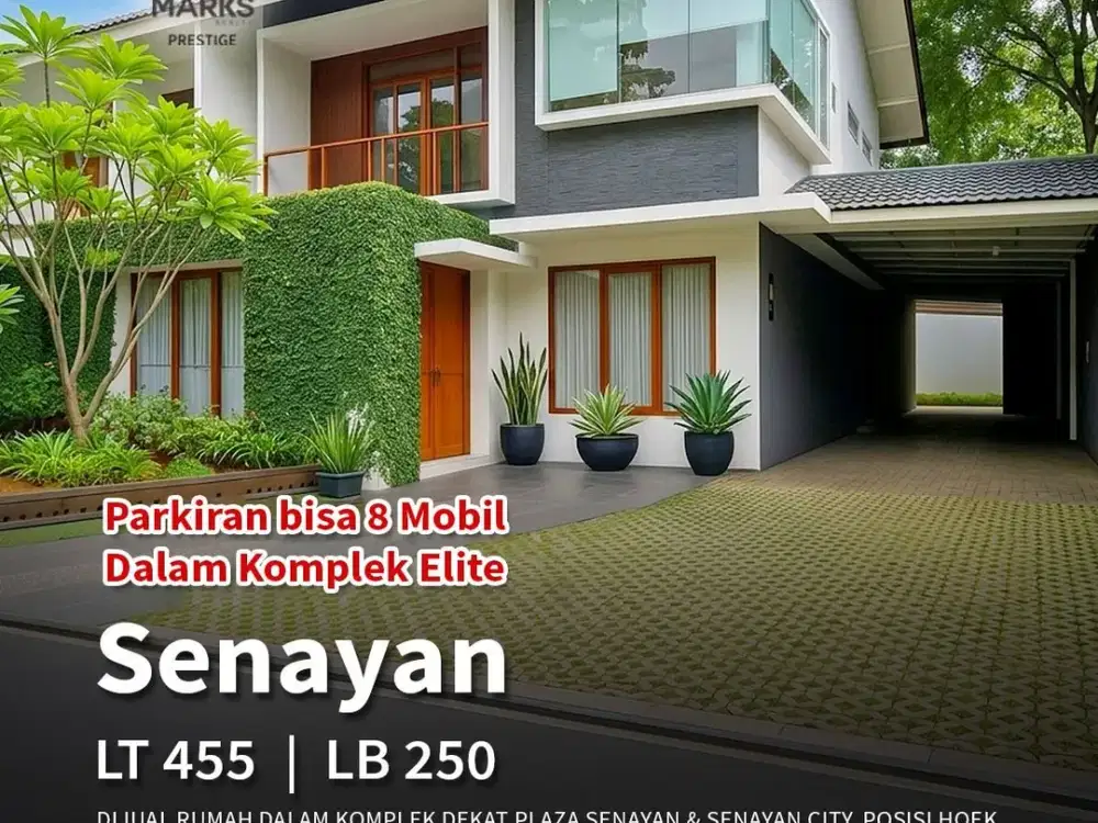 TURUN HARGA FANTASTIS RUMAH HOEK DI SENAYAN KEBAYORAN BARU, JAKARTA SELATAN