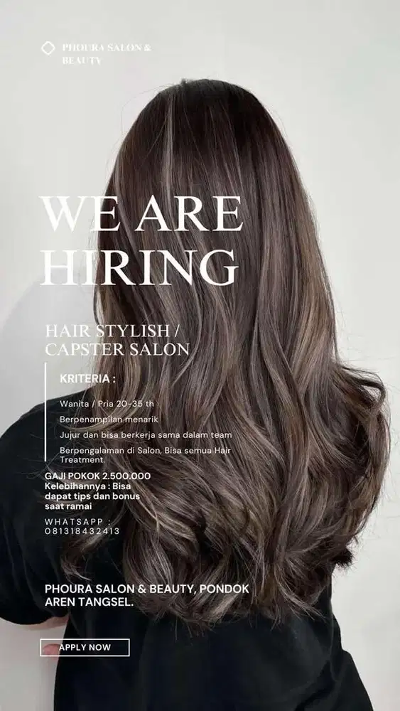 Karyawan salon Kunciran