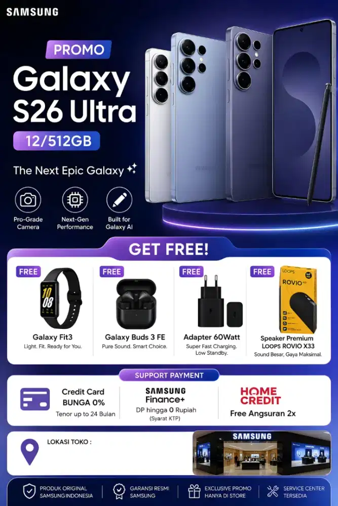 Samsung Galaxy S26 Ultra Free gift senilai 3juta