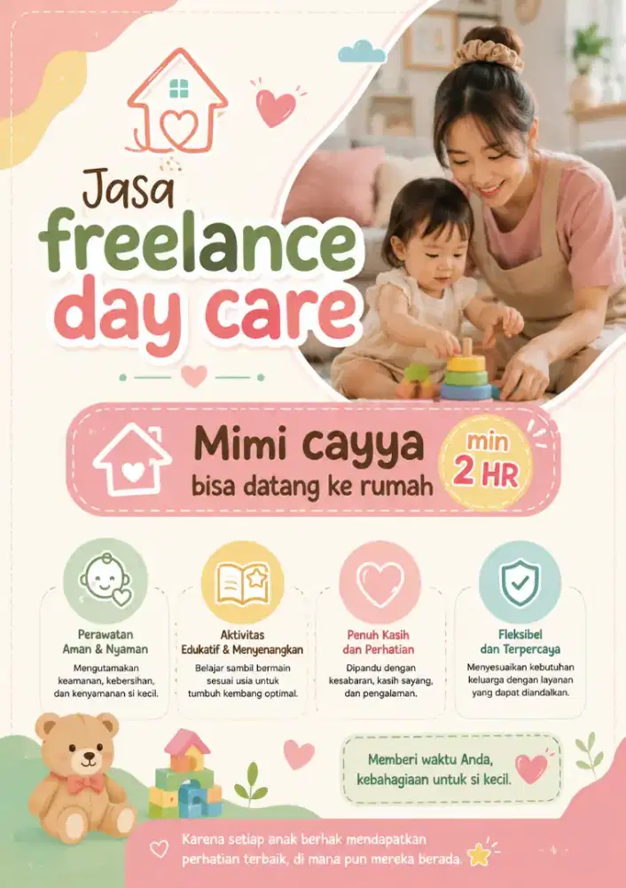 Menerima jasa freelance Day Care ke