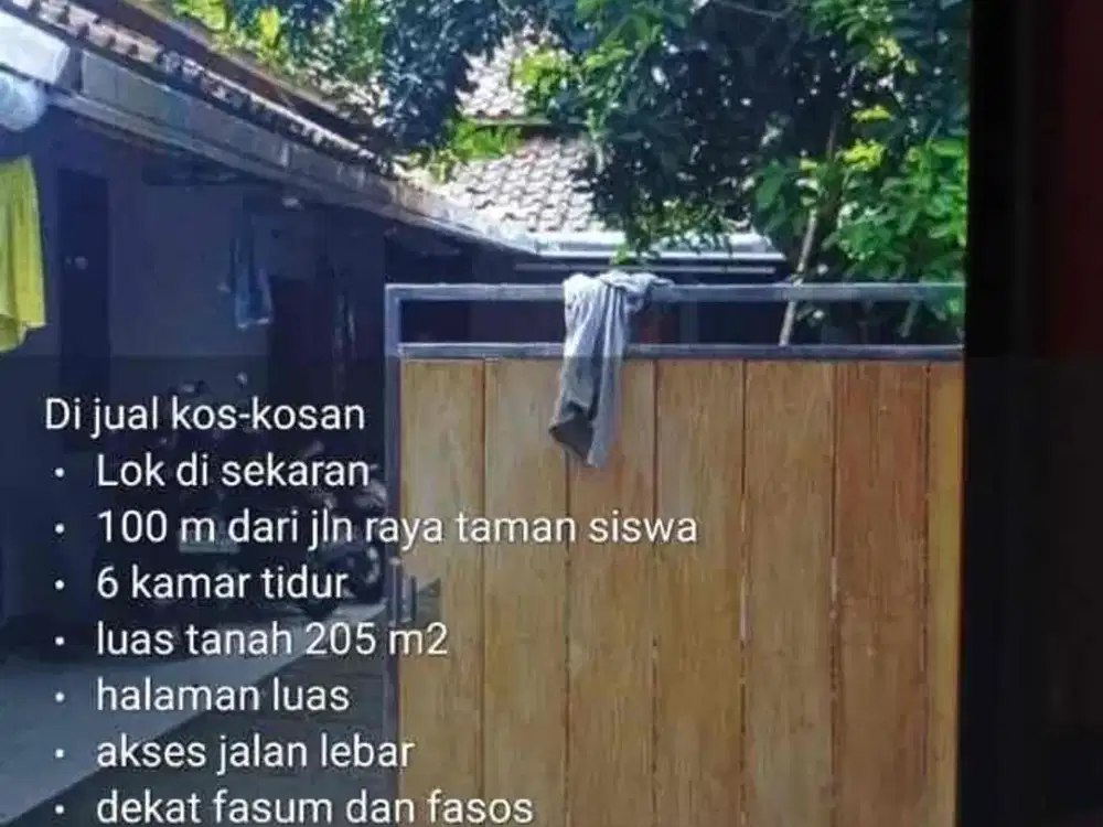 Kos dijual murah di unnes sekaran gunungpati