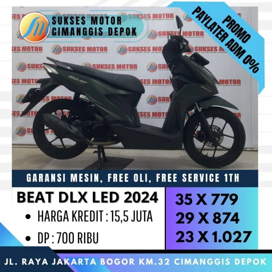 BEAT DELUXE GEN 1 TH 2024 CASH KREDIT PROMO DP 700 [FREE SERVICE 1TH]