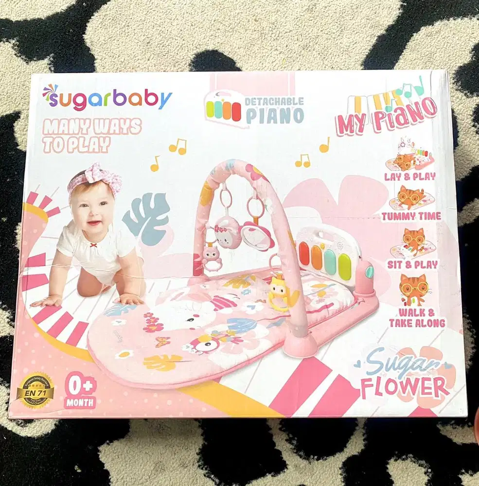 Play mate play gym bayi sugar baby masih sangat bagus warna pink
