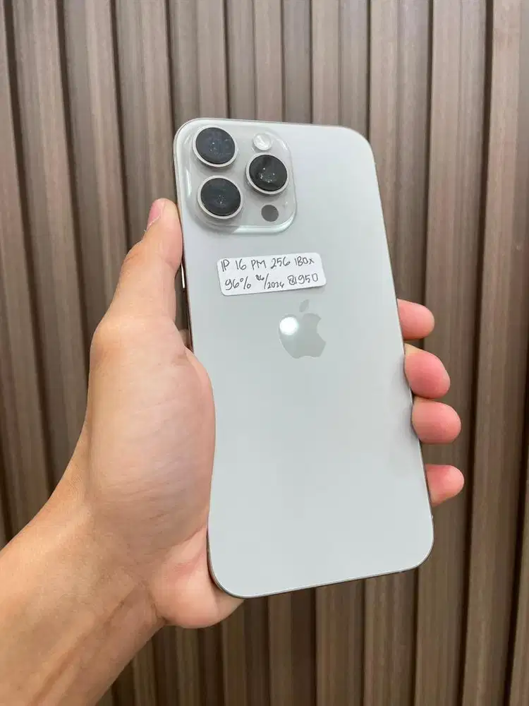 IPHONE 16 PM 256GB RESMI IBOX FULSET MULUS LENGKAP WARNA LAIN READY
