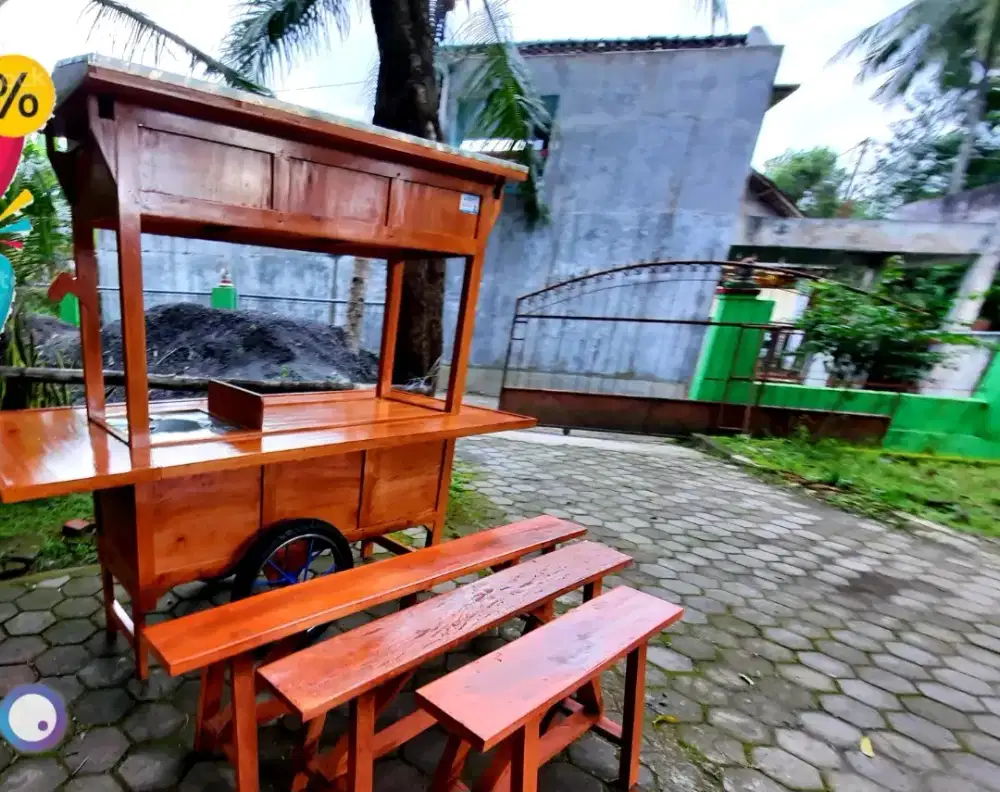 Angkringan usaha gerobak kayu- [GRATIS ONGKIR PATI ]