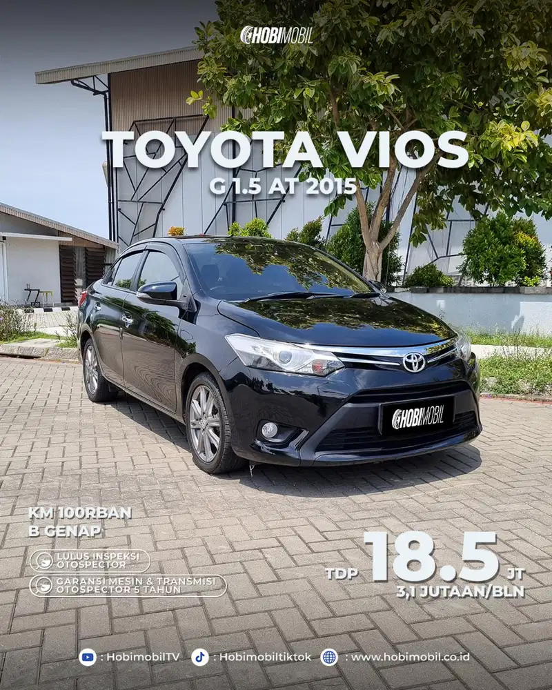 GARANSI MESIN 5TH Toyota Vios G 1.5 at 2015