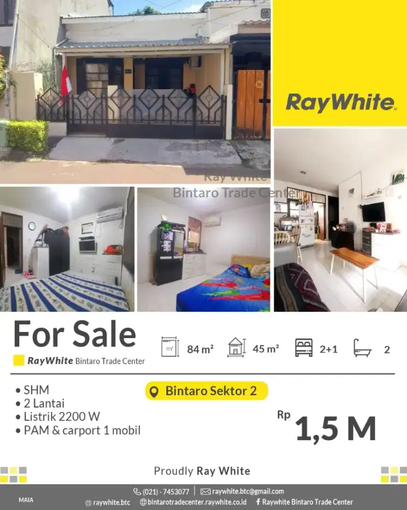 Rumah 1 M an di Kepodang Bintaro Sektor 2
