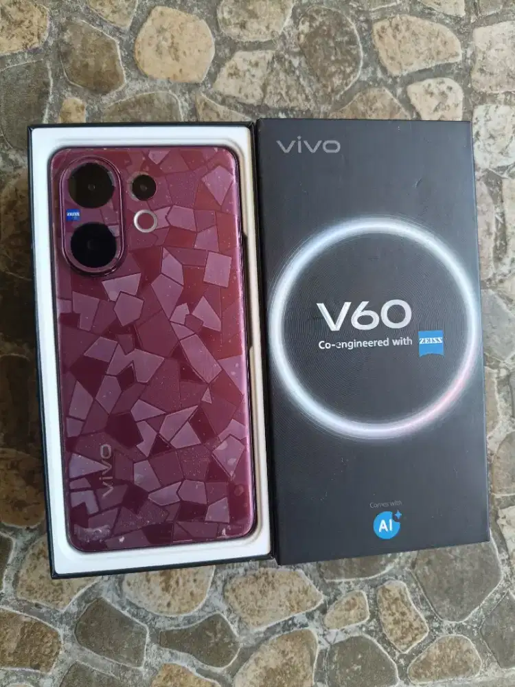 Vivo v 60 12/256 fullset garansi 2 tahun