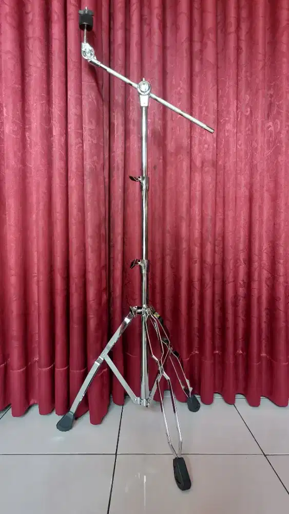 STAND CYMBAL Boom Import Double Braced 3 Tingkat Pipa Besar
