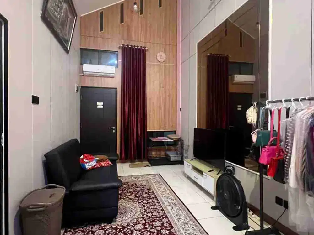 dijual cepat rumah semi furnished di cluster Ebony green Ara Dekat SCG harapan indah Bekasi