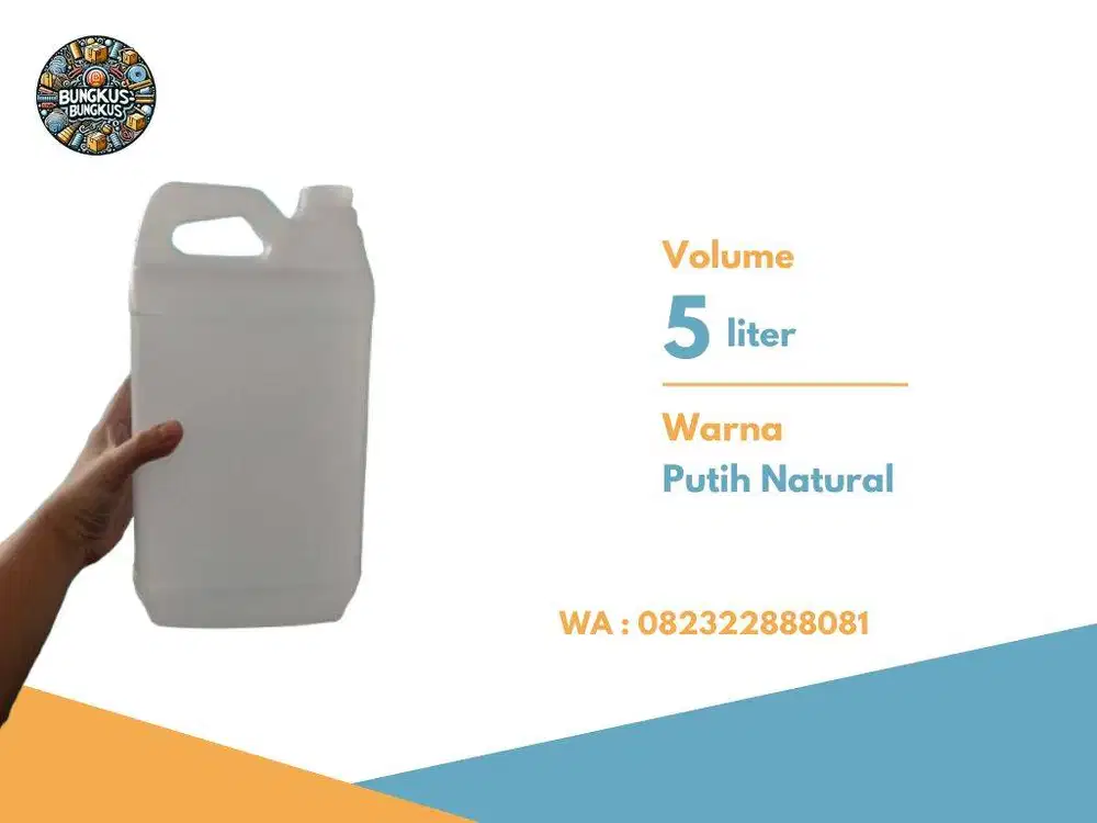 Jerigen Tangerang, jerigen HDPE 5 liter baru O8.23_22-88 80.81