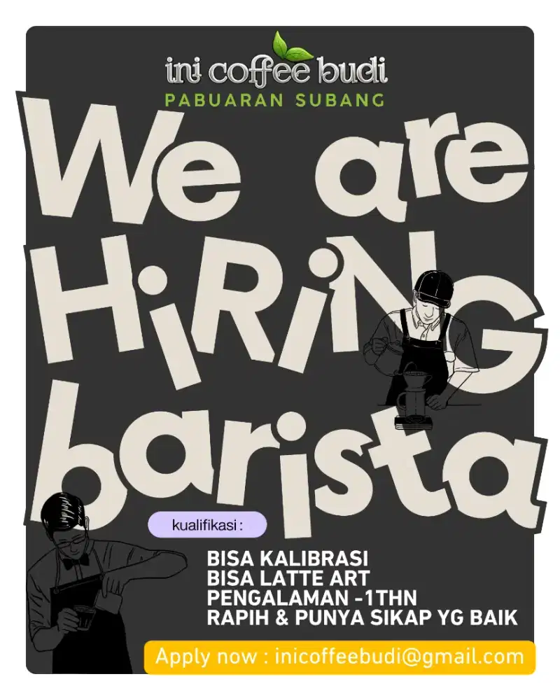 BARISTA loker secepatnya
