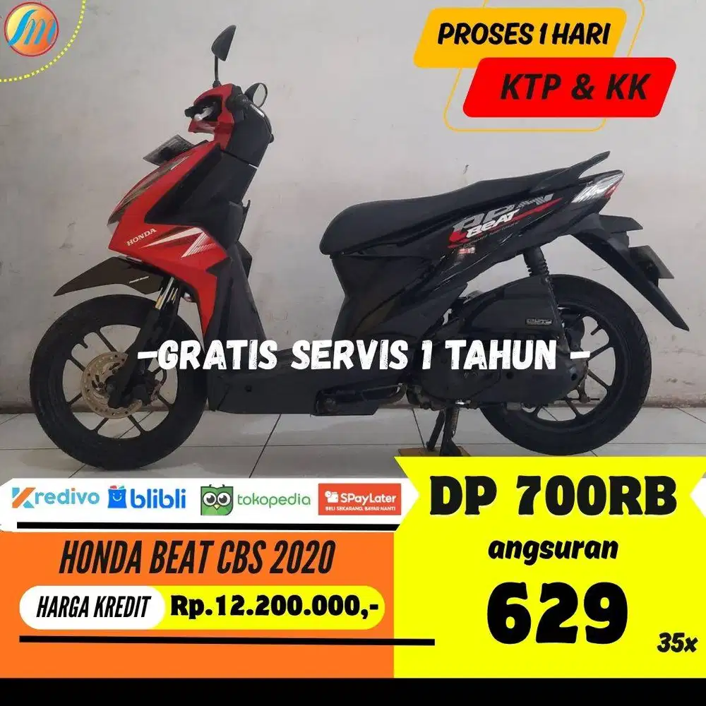 DP CUKUP 700RIBU KREDIT HONDA BEAT CBS 2020 ANGSURAN RENDAH PAJAK ON