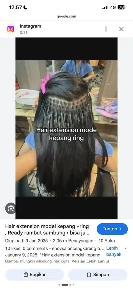 extention rambut