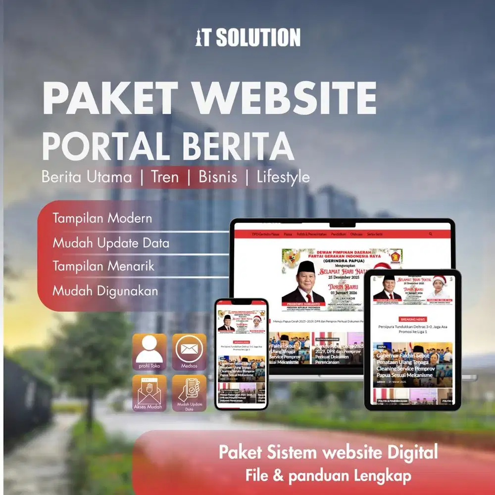 Pembuatan Website Portal Berita Profesional dan Modern