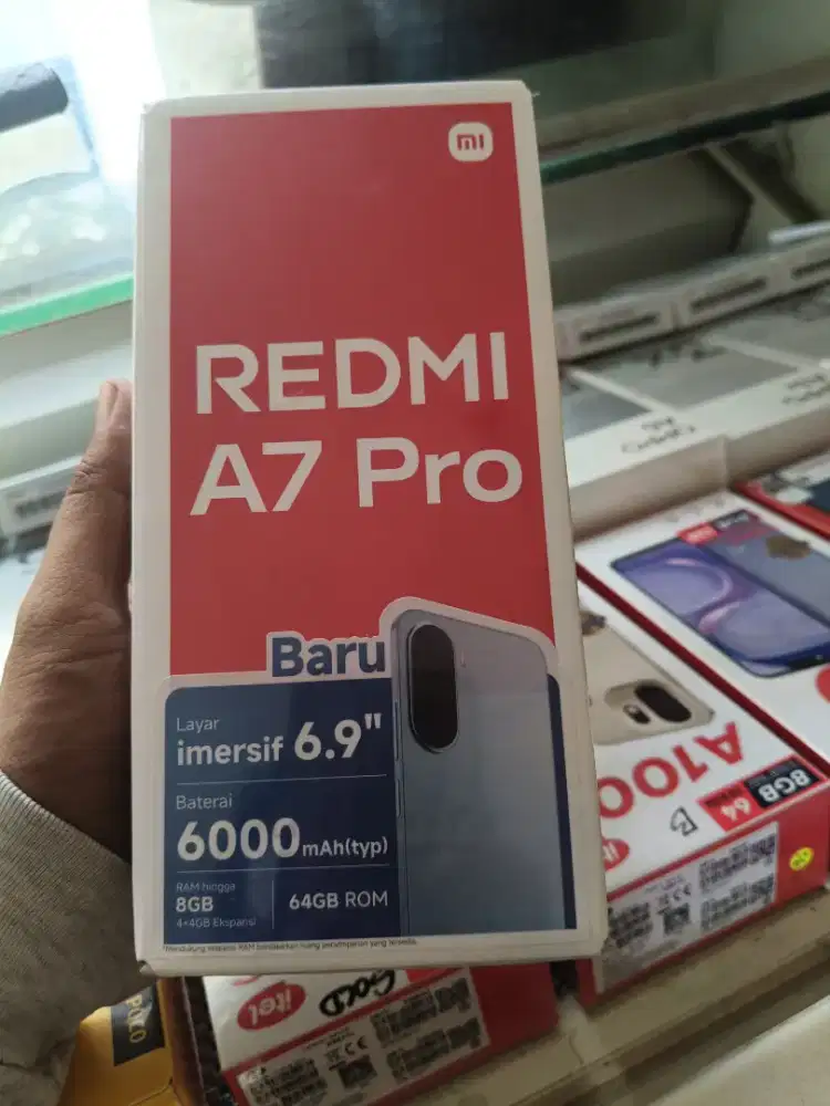 new redmi a7 4+4/64 garansi resmi