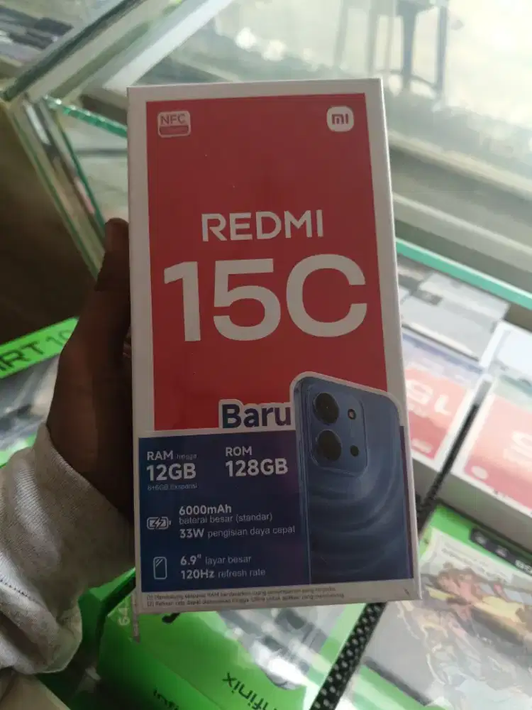 new redmi 15c 6+6/128 garansi resmi