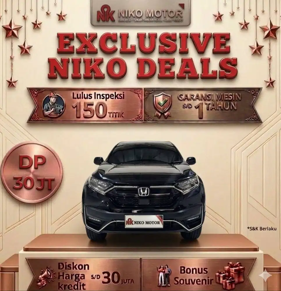 (SPT BARU KM22RB) CRV BLACK EDITION PRESTIGE 2022 AT : 2021|2023