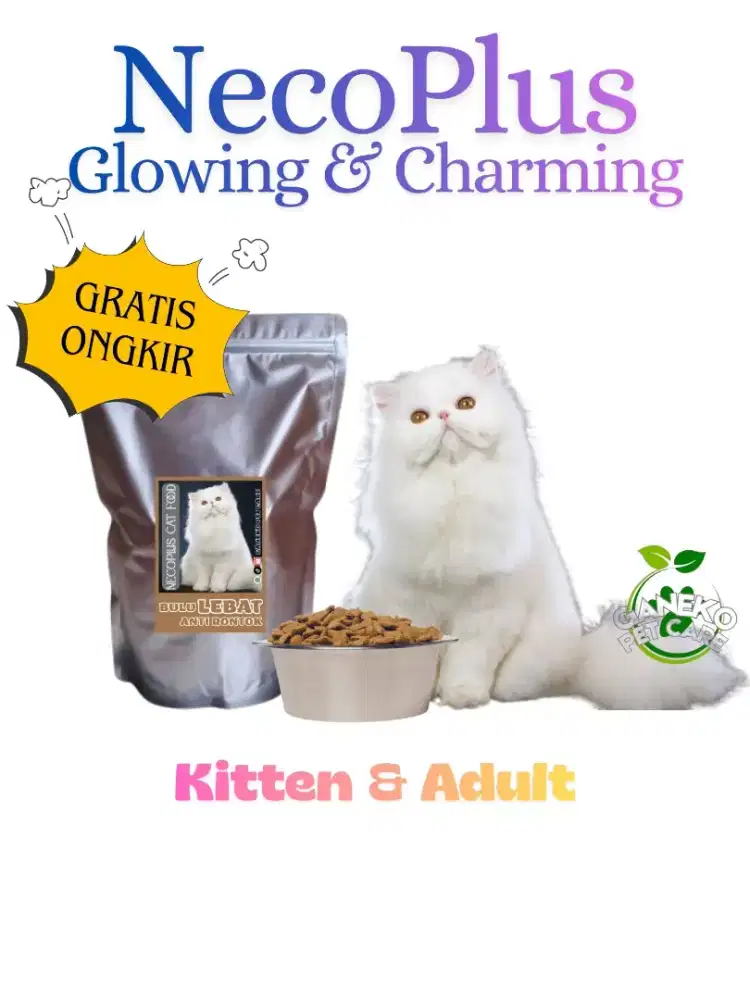 Pakan Long Hair Cat NecoPlus 1kg Bulu Lebat - Official Store Bekasi