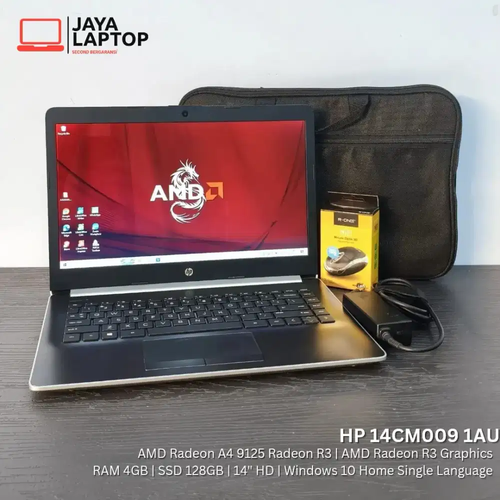 HP 14 CM009 AMD RAM 4GB SSD 128GB 14 inch Laptop Second Bekas Murah