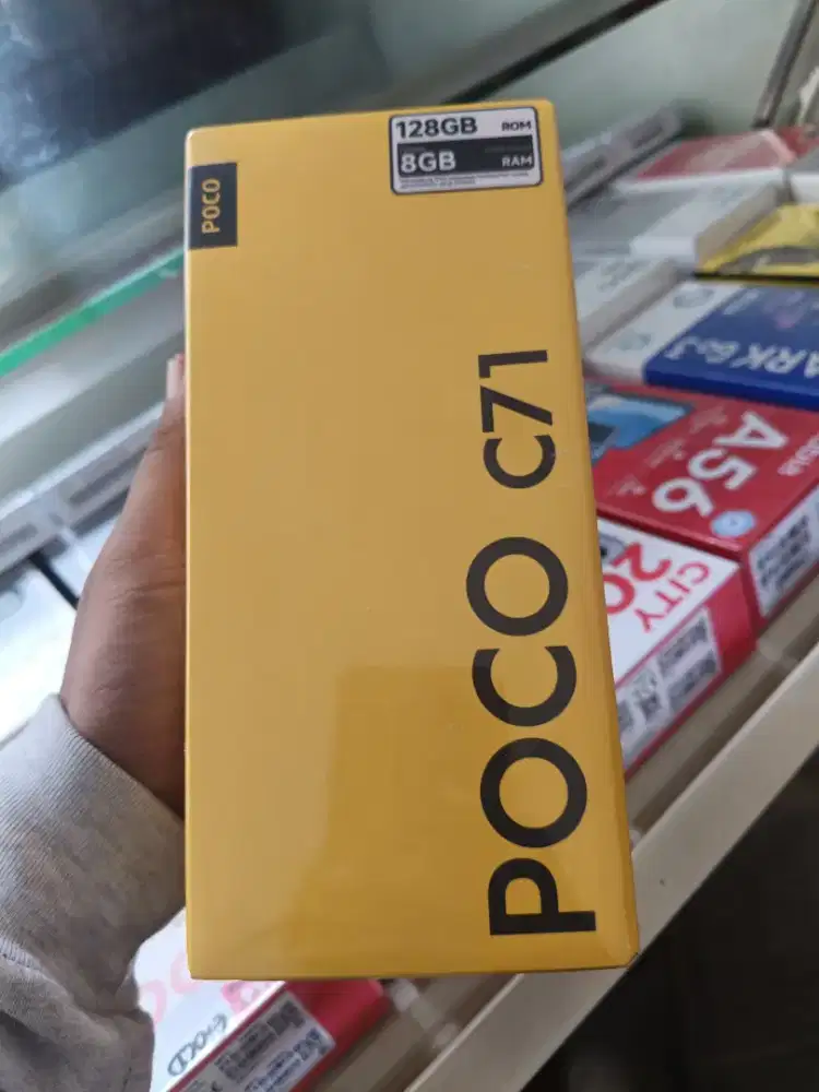 new poco c71 4+4/128 garansi resmi 1th