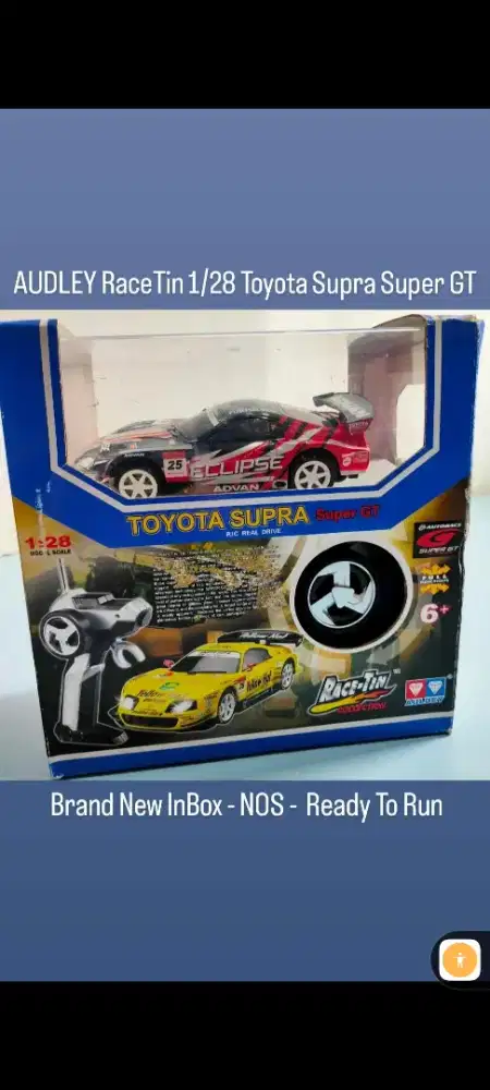 Mobil RC AULDEY Race-Tin Licensed Ready To Run
TOYOTA SUPRA Super GT
