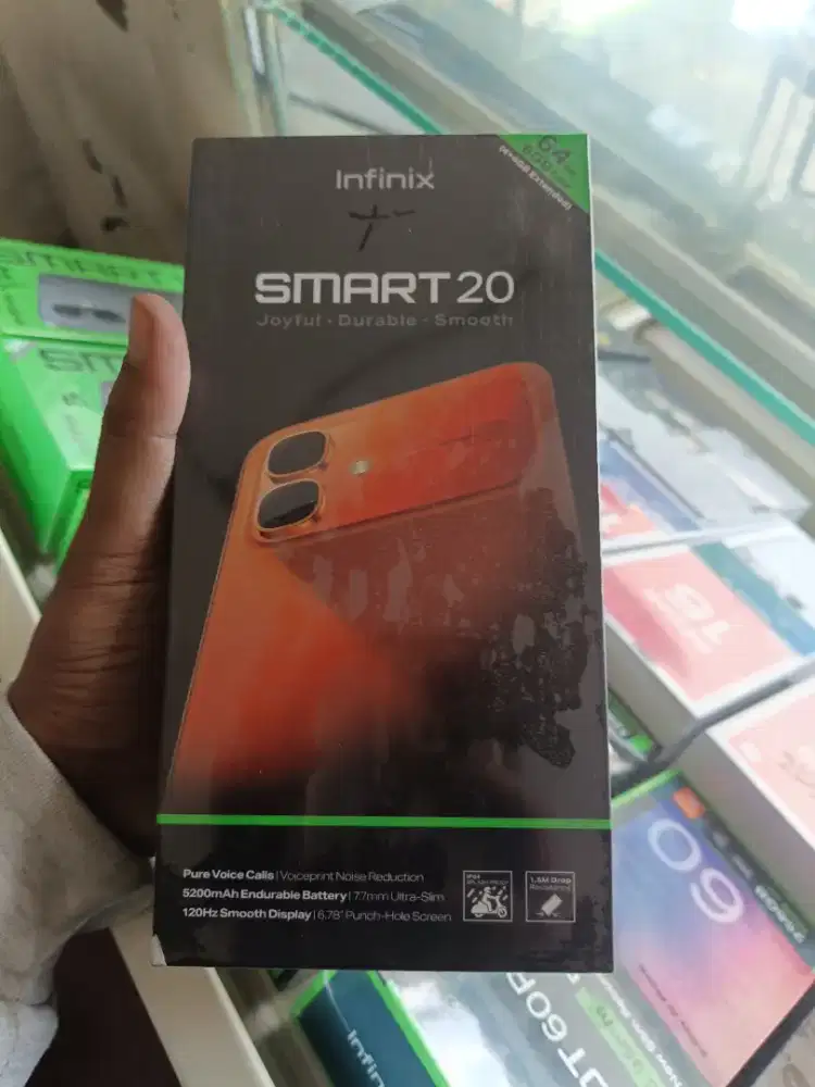new infinix smart 20 4+4/64 garansi resmi