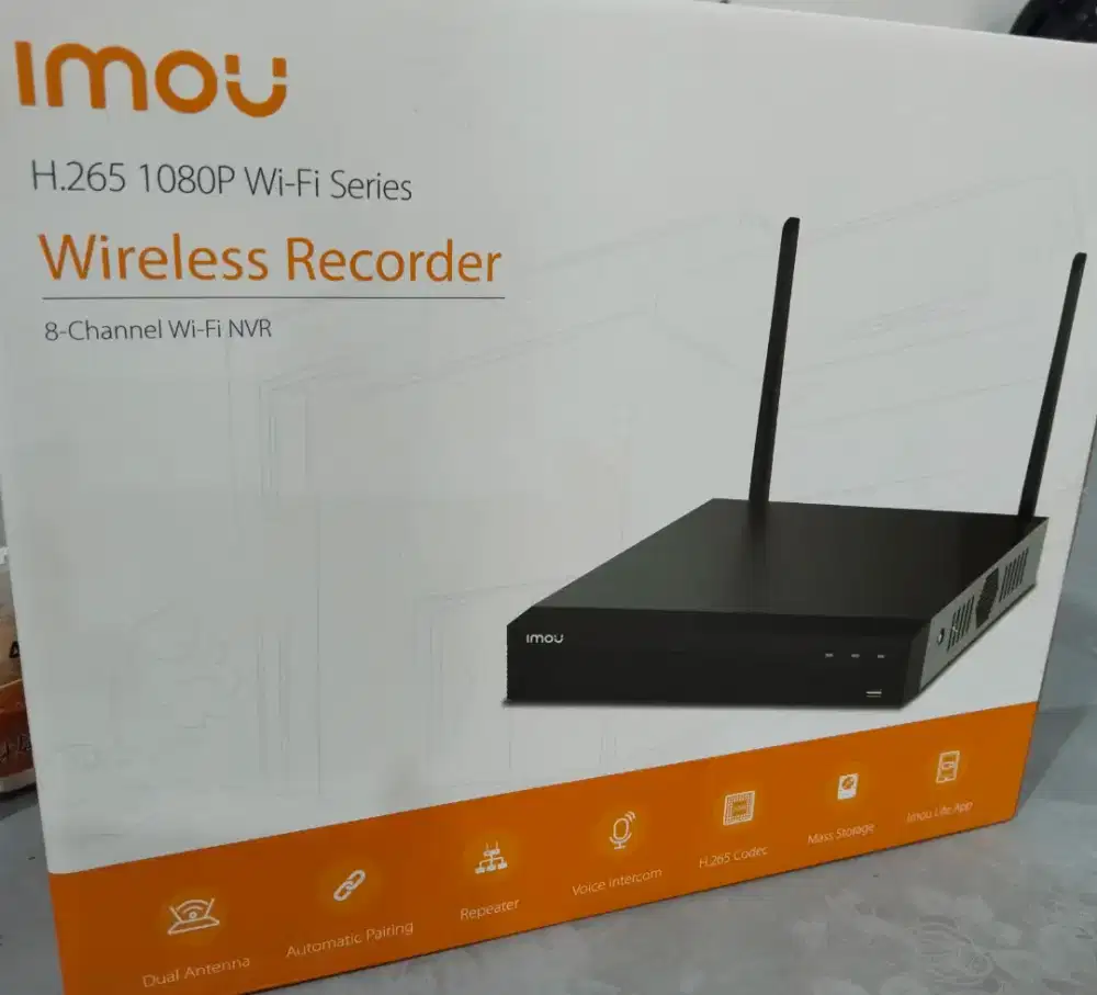 NVR IMOU 8CH. Support 1Hdd up to 8Tb
