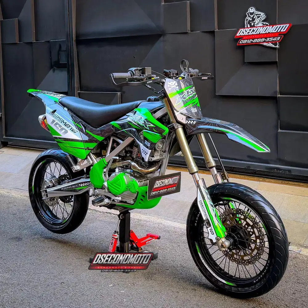 KLX 150 SUPERMOTO‼️TRAIL  TOURING RALLY ADVENTURE TRABAS SIAP GAS
