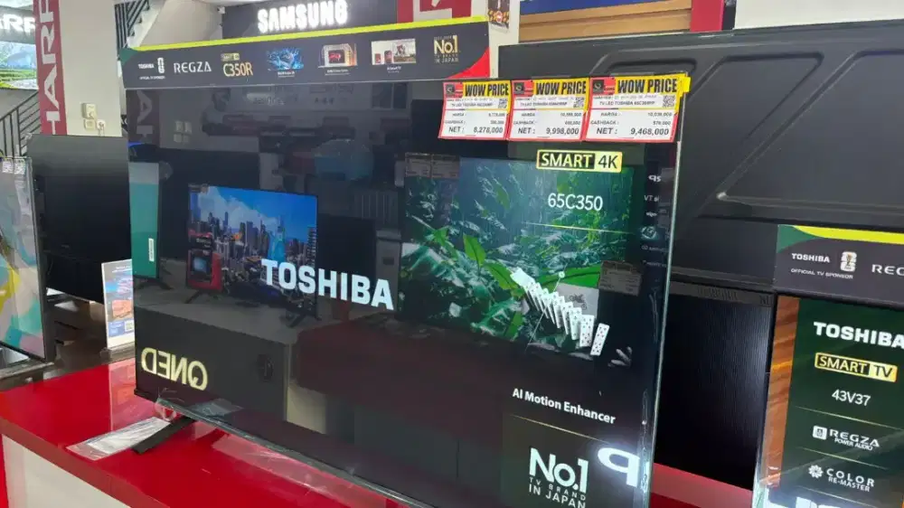 Ready tv Toshiba 65in kredit lewat kredivo tanpa survey tanpa DP