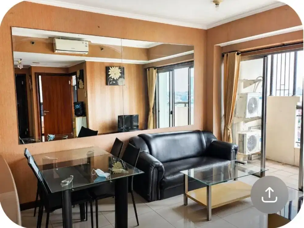 2 BR Furnish Apartemen Waterplace Tower B Lantai 12 City View