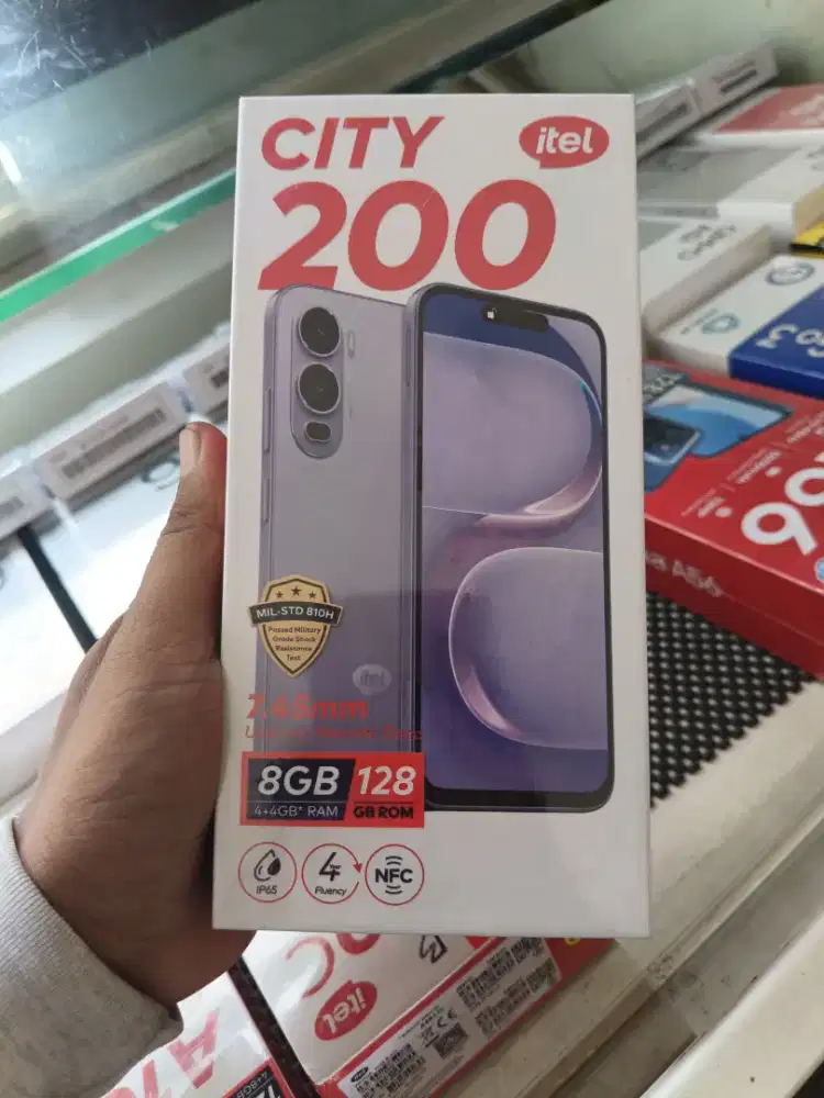 new itel city 200 4+4/128 garansi resmi