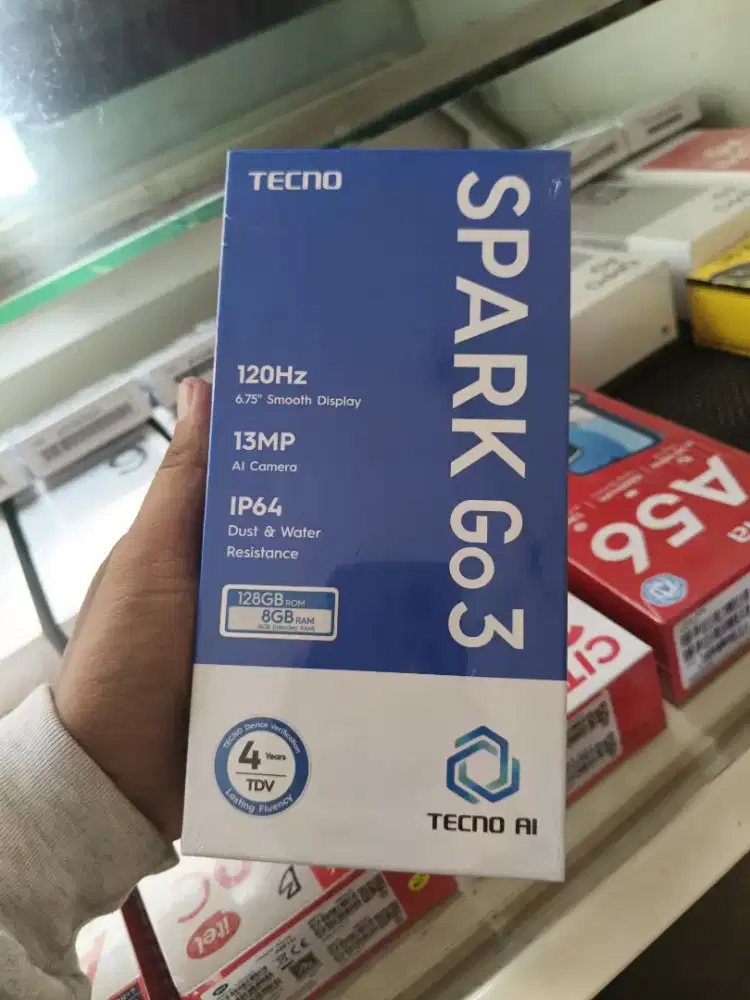 new tecno spark go 3 4/128 garansi resmi