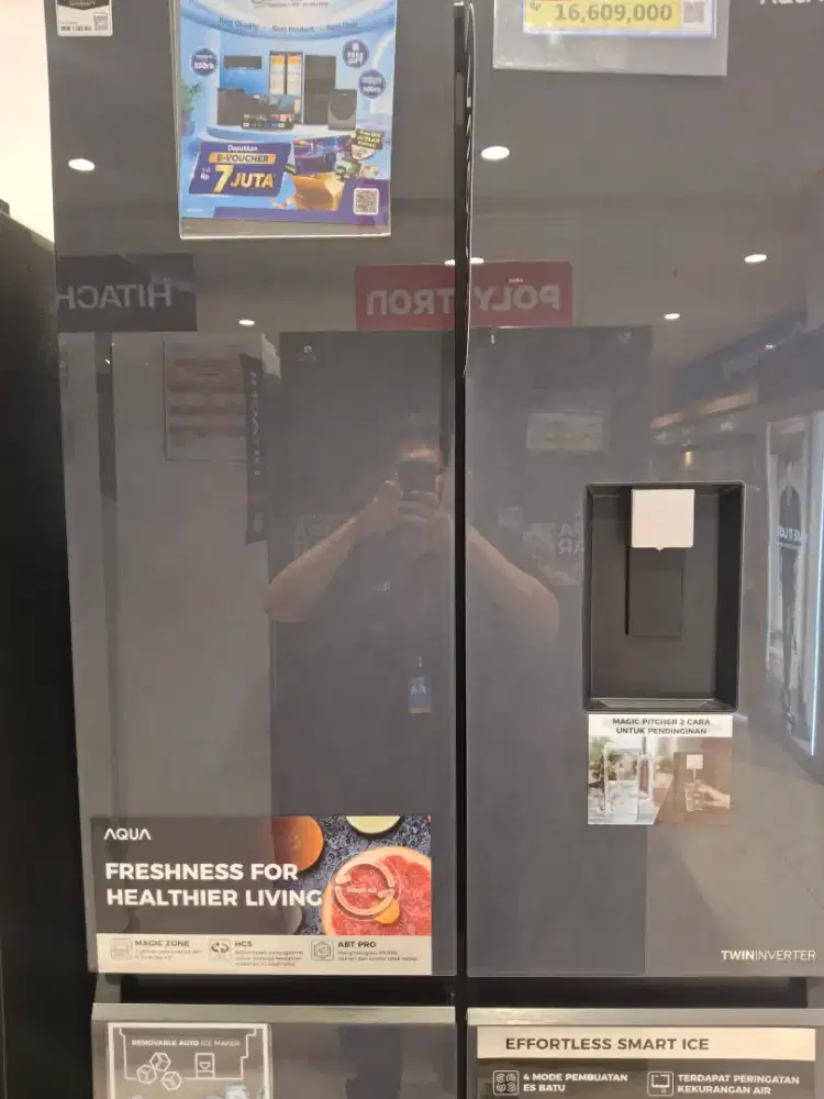 Kulkas merk aqua 4 pintu